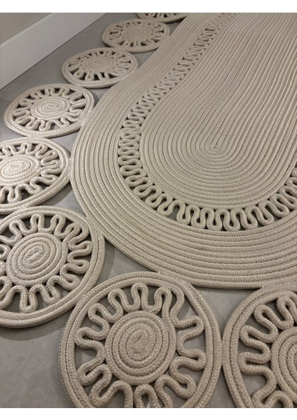 Marguerite Özel Tasarım Hasır Jüt Kilim – Koridor, Antre ve Salon Halısı Yolluk