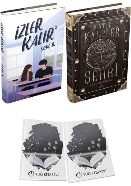 Katil Kalpler Şehri 1 Ciltli ve Izler Kalır 2 Ciltli Sude B. 2li Set + Hediyeli
