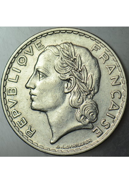 Fransa 5 Frank 1933 Nikel 31 mm Az Çıkar. fiyatları