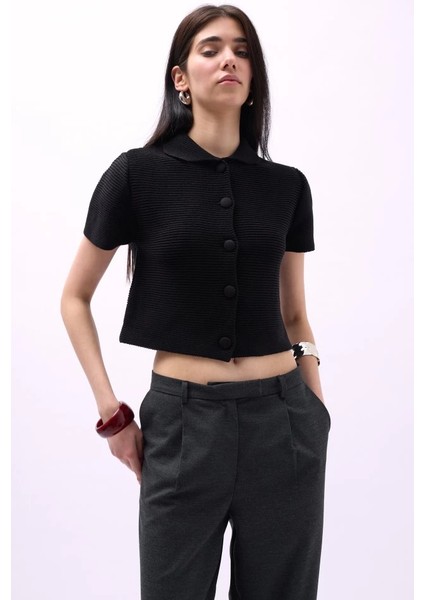 Bebe Yaka Düğmeli Bluz fırsatları