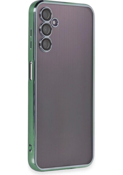 Newface Samsung Galaxy A14 4g Kılıf Razer Lensli Silikon - Yeşil