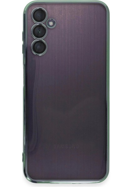 Newface Samsung Galaxy A14 4g Kılıf Razer Lensli Silikon - Yeşil fiyatları