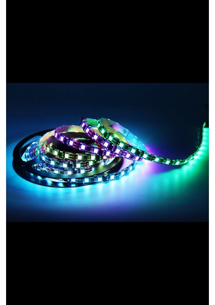 5 Volt Adreslenebilir Argb Pixel Şerit LED WS2812B Metrede 60 LED IP20 Iç Mekan (1 M) indirimleri