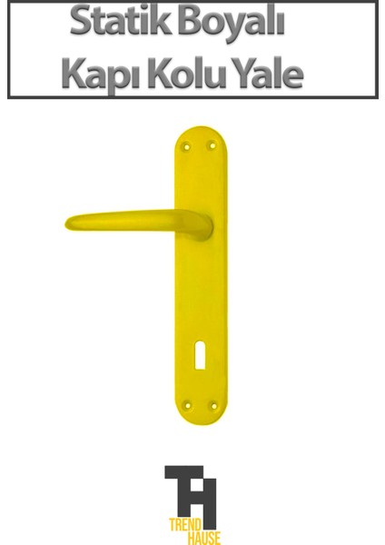 Statik Boyalı Kapı Kolu Yale