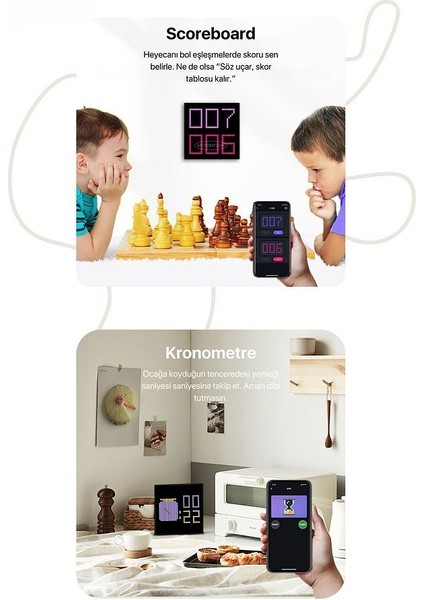 LED Pixel Tablo Dijital Ekran Yazı ve Animasyon Eklenebilen Telefon Kontrollü 32*32 LED modelleri