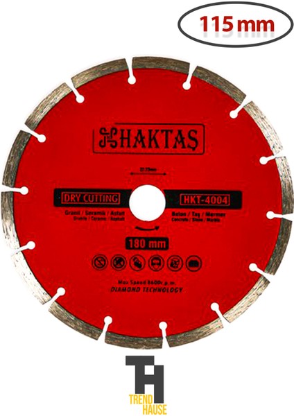 Beton Kesici 115 mm Spiral Haktaş