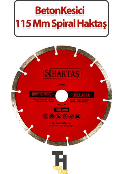 Beton Kesici 115 mm Spiral Haktaş fiyatları