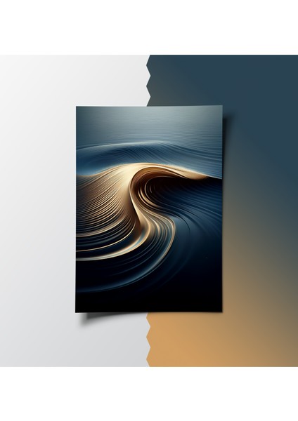 Çerçevesiz Poster, Dijital Baskı Sakin Dalga Poster, Ofis, Salon Dekorasyon fırsatları