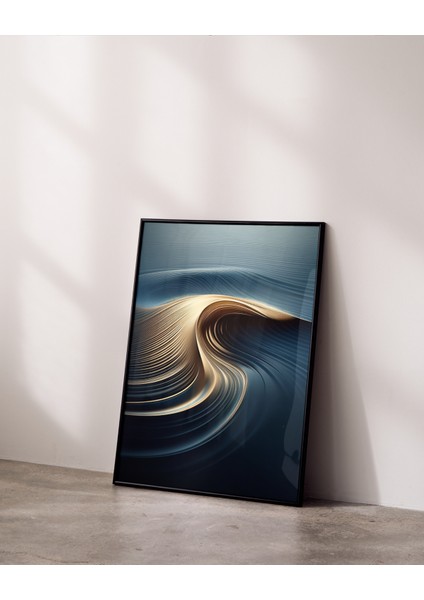 Çerçevesiz Poster, Dijital Baskı Sakin Dalga Poster, Ofis, Salon Dekorasyon