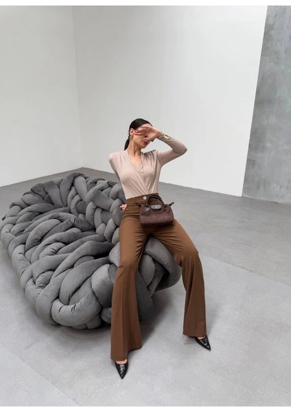 230 gr Poly Viscose Full Lycra Ispanyol Paça Pantolon