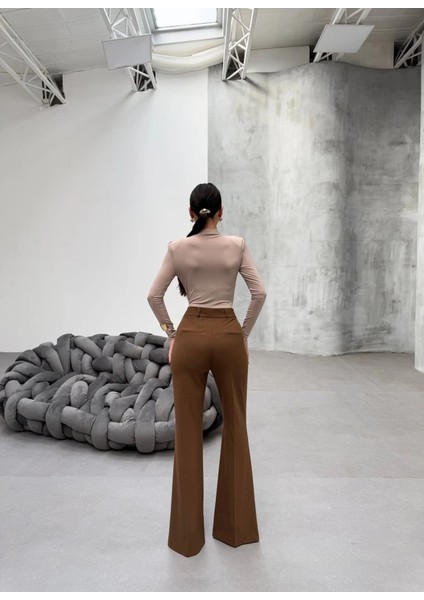 230 gr Poly Viscose Full Lycra Ispanyol Paça Pantolon fiyatları