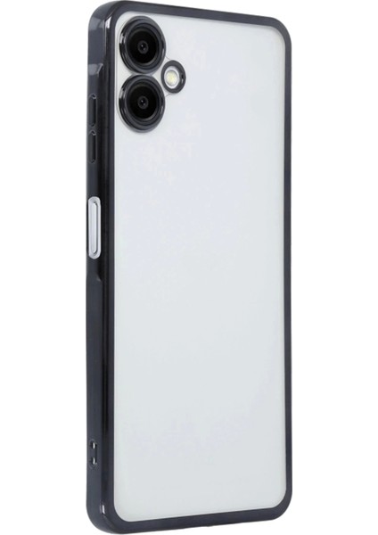 Newface Samsung Galaxy A06 Kılıf Razer Lensli Silikon - Siyah