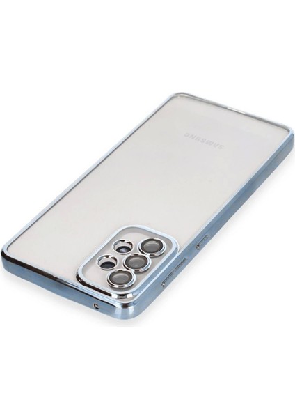 Newface Samsung Galaxy A53 5g Kılıf Razer Lensli Silikon - Açık Mavi modelleri