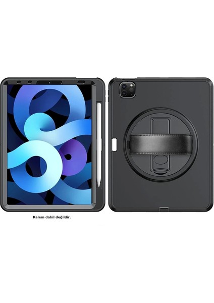 Newface iPad Pro 11 (2018) Kılıf Hand Strap Tablet Kılıfı - Siyah fiyatları