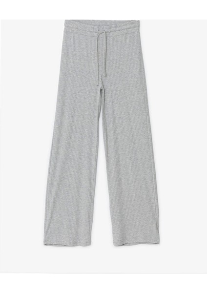 Lcw Vision Gri Beli Lastikli Düz Kaşkorse Kadın Pantolon indirimleri