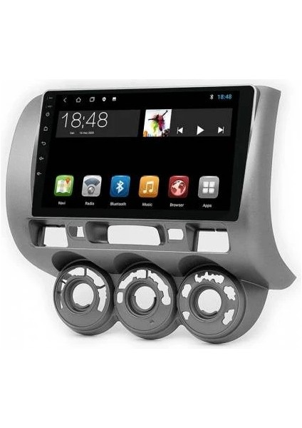MYG-464 Serisi Honda Jazz City 2002-2008 Model Uyumlu 4gb Ram 64GB Hafıza QLED Carplay Android Auto Destekli Multimedya Oem Navigasyonlu Teyp