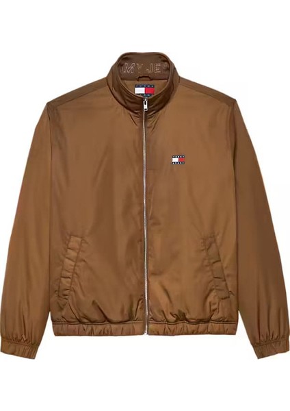 Erkek Dik Yaka Dolgulu Mont - Kahverengi