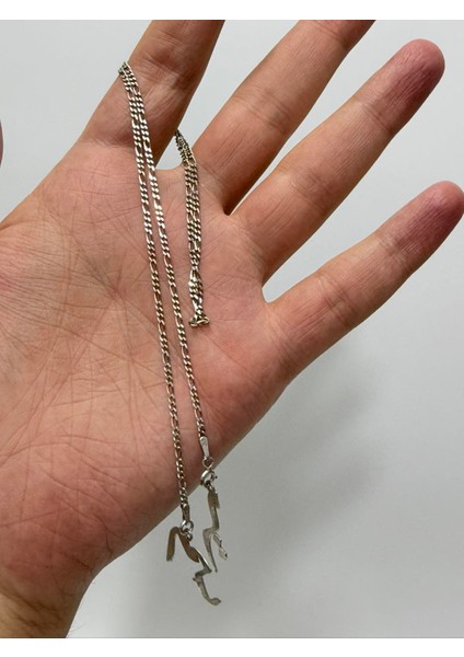 Zincir Motifli 925 Ayar Gümüş Kolye 1,85MM 4 Gram fırsatları