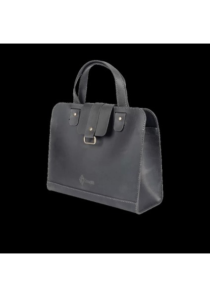 Isme Özel Crazy Büyük Boy Çanta - %100 Crazy Deri - AC09005 - Antrasit modelleri