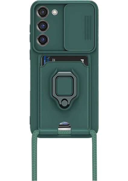 Newface Samsung Galaxy S24 Plus Kılıf Zuma Kartvizitli Yüzüklü Silikon - Yeşil fiyatları