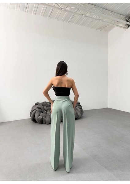 Sante Çi̇zgi̇li̇ Bel Kuşakli Palazzo Pantolon fiyatları