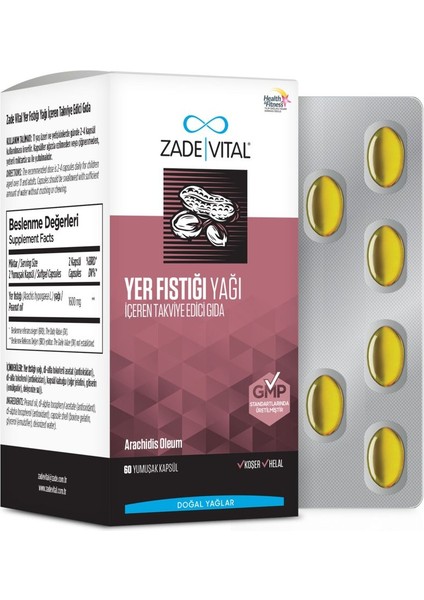 Yer Fıstığı Yağı 60 Blister Kapsül modelleri