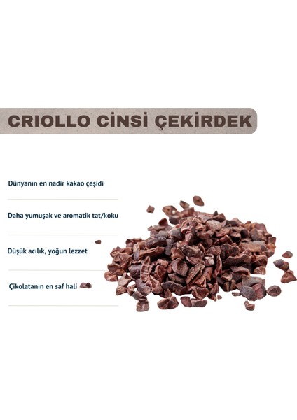 Ham Kakao Parçacıkları 150G - Raw Cacao Nibs Criollo modelleri