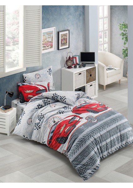 Ranforce Light (Fast Cars) Tek Kişilik Nevresim Takımı