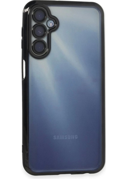 Newface Samsung Galaxy A15 4g Kılıf Razer Lensli Silikon - Siyah