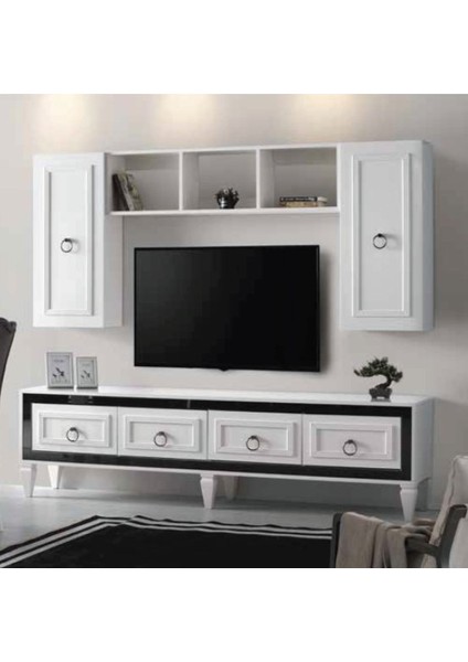 Aby Ekru - Füme Beykoz Tv Ünitesi