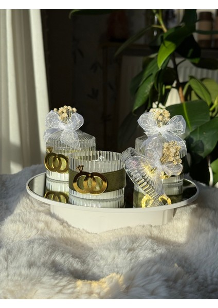 Nikah-Düğün Hediyelik Mum Özel Süslemeli Dağıtmalık Hediyelik Mum Isimli 10LU modelleri