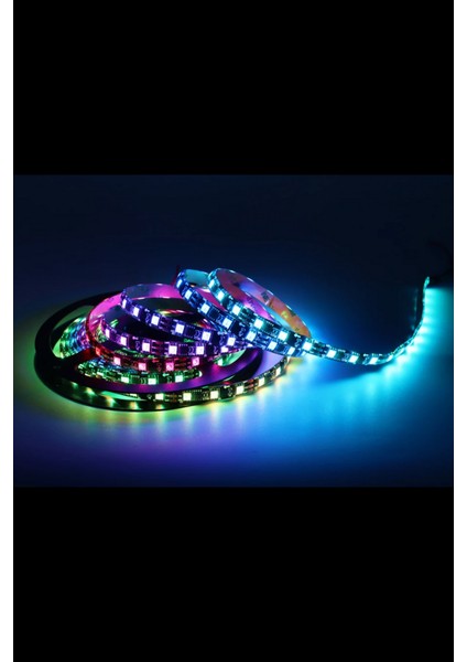 12 Volt Adreslenebilir Argb Pixel Şerit LED WS2811 Metrede 60 LED IP65 Dış Mekan (1 M)