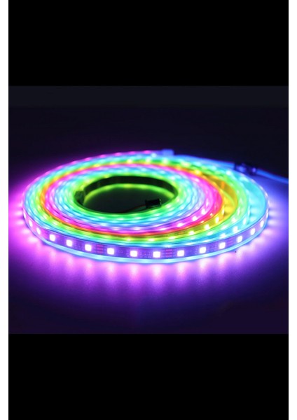 12 Volt Adreslenebilir Argb Pixel Şerit LED WS2811 Metrede 60 LED IP65 Dış Mekan (1 M) modelleri