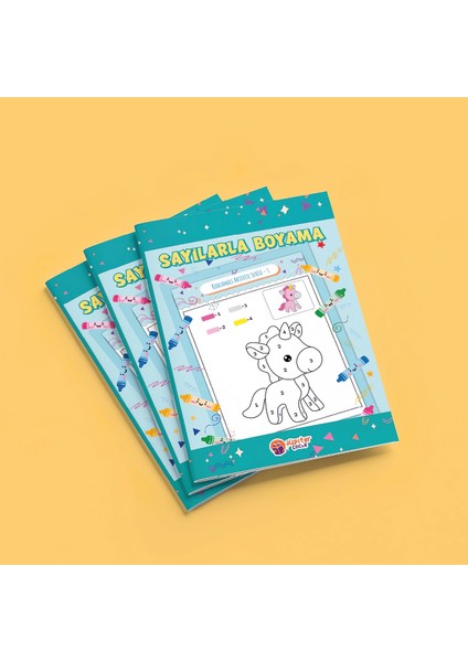 Sayılarla Boyama Kitabı – Seviye 1 | 3-4 Yaş Çocuklar Için | 32 Sayfa | Kodlamalı Aktivite Serisi indirimleri