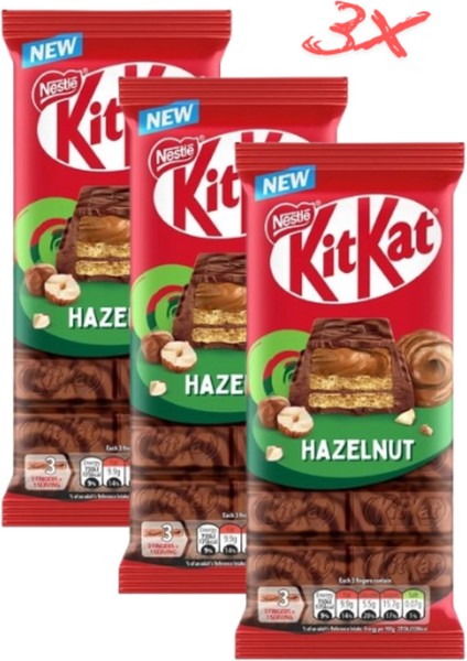 Kit Kat Hazelnut 99G (3 Adet)
