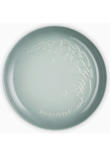 Jardin Seramik Tabak, Çiçek Desenli Şık Sofra Tabağı, Lale ve Nergis Motifli