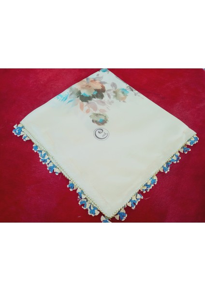 ve Reyhan El Emeği Iğne Oyası Yazma , Fular ,yemeni, Mevlüt Örtüsü ,hediyelik 4 Kenarı Oyalı