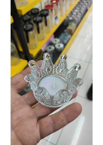 Cam 6 Lı Taç Sosluk Şekerlik Çerezlik Lokumluk Reçellik