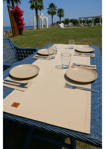 Sandy Breeze Keten Runner 45X120 cm | %100 Keten Masa Örtüsü, Şık Masa Dekorasyonu fiyatları