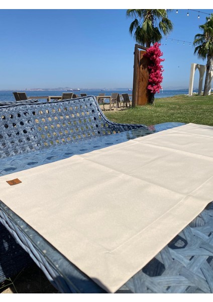 Sandy Breeze Keten Runner 45X120 cm | %100 Keten Masa Örtüsü, Şık Masa Dekorasyonu fırsatları