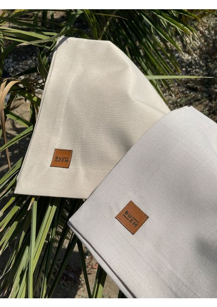 Sandy Breeze Keten Runner 45X120 cm | %100 Keten Masa Örtüsü, Şık Masa Dekorasyonu