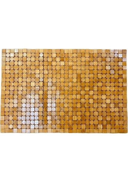 Meturas 50X80 cm Büyük Bambu Banyo Matı | Kaymaz Doğal Ahşap Paspas | Suya Dayanıklı Banyo ve Ev Kullanımı Için Dekoratif ve Hijyenik Zemin Matı fırsatları