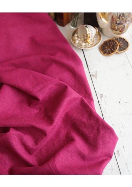 Yargıc•ı Yıkanmış Ham Keten Muazzam Yapıda Koyu Pembe Renkte fırsatları