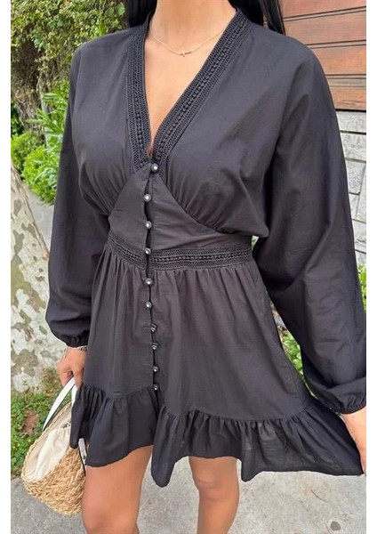 Brode Şeritli Eteği Fırfırlı Elbise 2897 modelleri