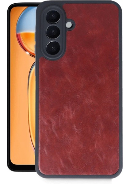 Newface Samsung Galaxy A26 Kılıf Aras Deri Kapak - Bordo