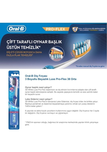 Pro-Flex 3D White 38 Med Diş Fırçası fiyatları