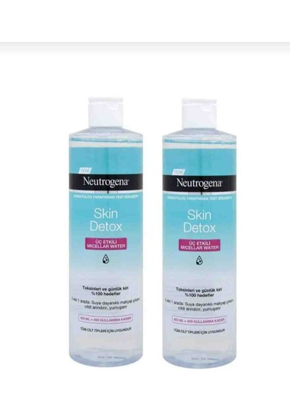 Skin Detox Üç Etkili Micellar Temizleme Suyu 2*400 ml