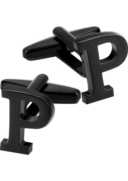 Siyah P Harfi Kol Düğmesi