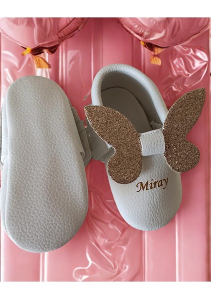 Bebeğinize Özel Altın Renk Simli Ayakkabı modelleri