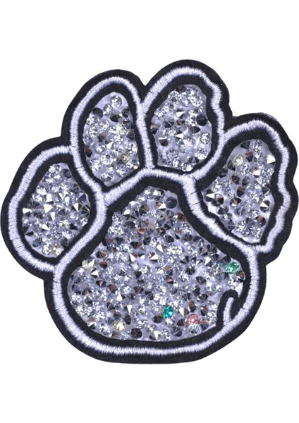 Aplike Ütü Ile Yapışan Taşlı Pati Arma 5 cm